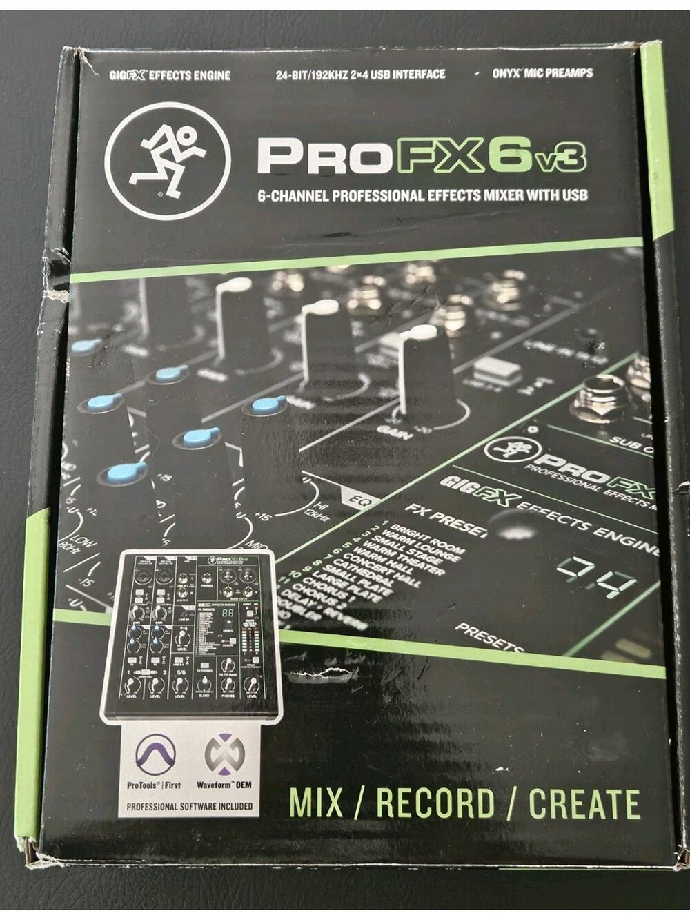 Mackie ProFX6v3 6-Channel Professional Effects Mixer with USB